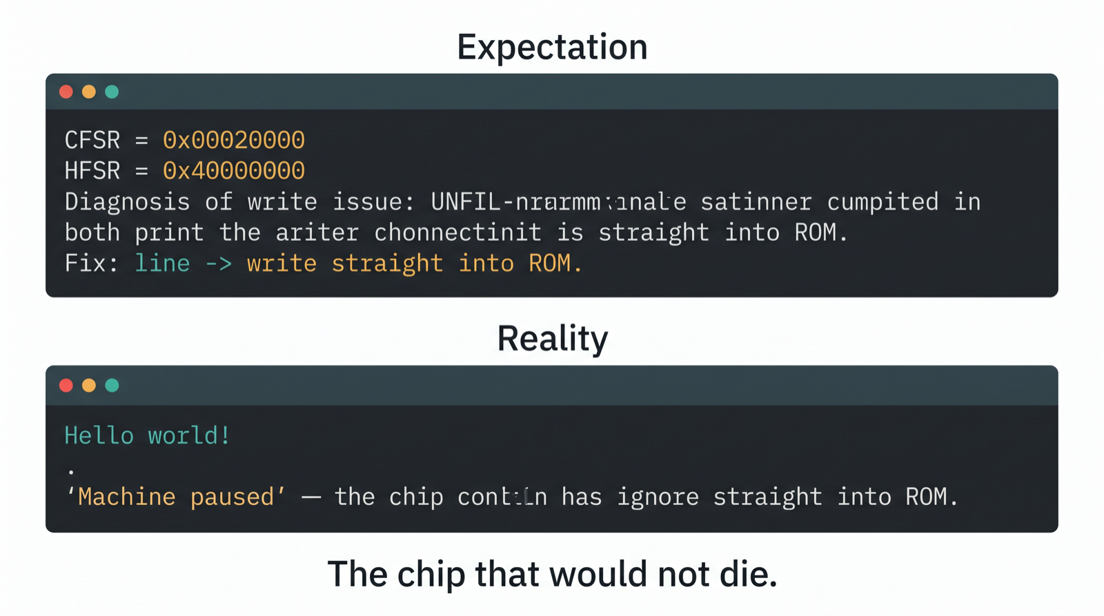 Expectation vs. reality