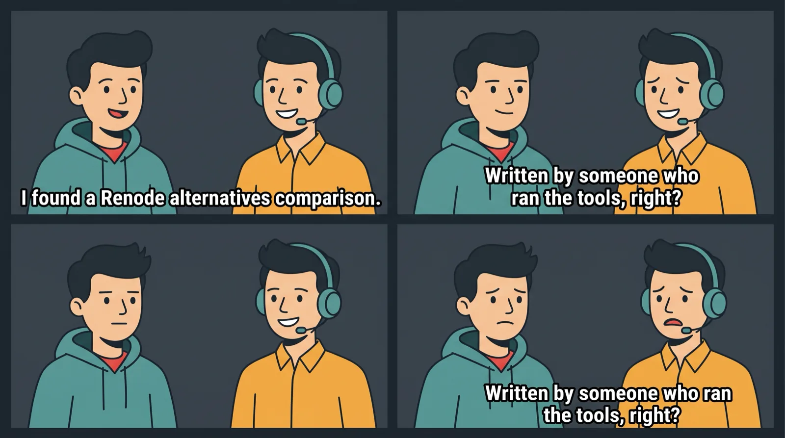Anakin and Padmé meme about Renode alternatives comparison articles written by people who never ran the tools